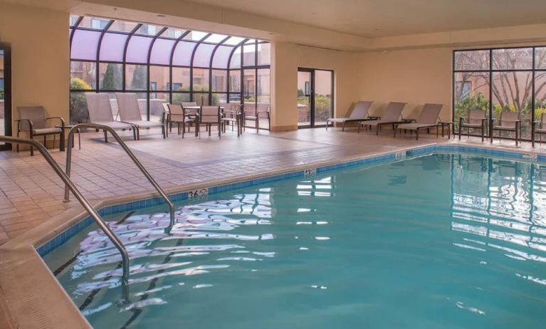 Indoor pool at Sonesta Select Milwaukee Brookfield.