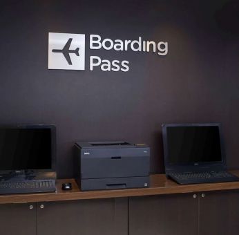 Print boarding passes at Sonesta Select Milwaukee Brookfield.