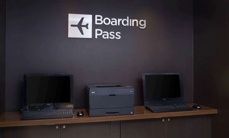 Print boarding passes at Sonesta Select Milwaukee Brookfield.