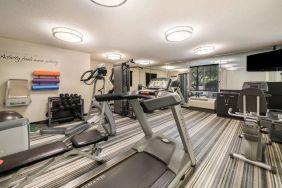 Sonesta Simply Suites Hampton’s fitness center is equipped with free weights, a widescreen TV, and a range of exercise machines.