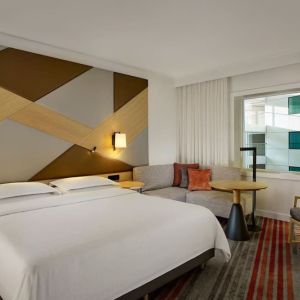 Day use room with natural light at Sheraton Amsterdam Airport Hotel And Conference Center.