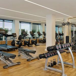 Fitness center at Sheraton Amsterdam Airport Hotel And Conference Center.