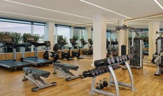 Fitness center at Sheraton Amsterdam Airport Hotel And Conference Center.