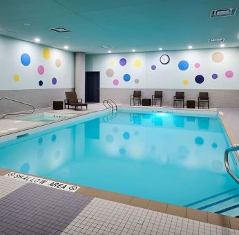 Indoor pool at Novotel Toronto Vaughan Centre.