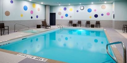 Indoor pool at Novotel Toronto Vaughan Centre.