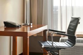 Work desk in day use room at Novotel Toronto Vaughan Centre.