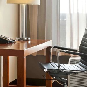 Work desk in day use room at Novotel Toronto Vaughan Centre.