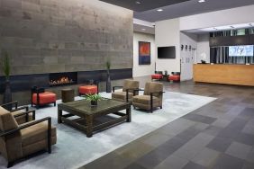 Lounge and coworking space at Novotel Toronto Vaughan Centre.