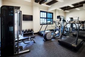 Fitness center available at Hotel Figueroa.