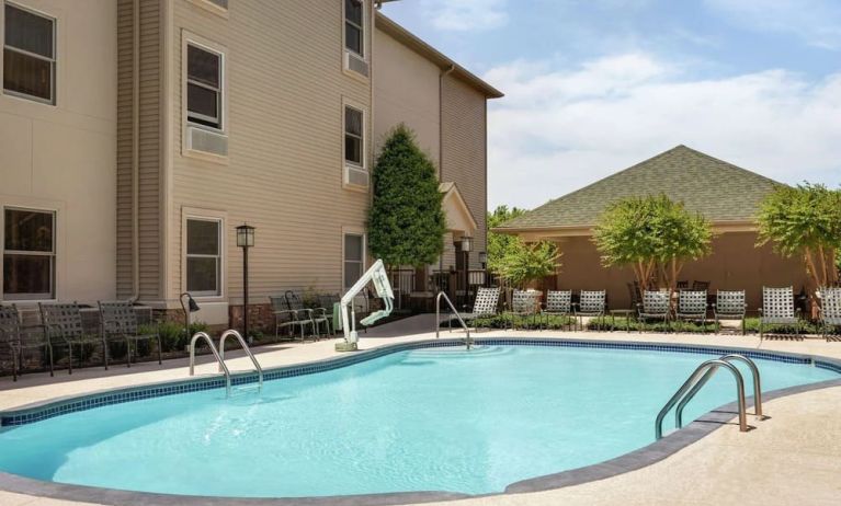 Outdoor pool at Hampton Inn & Suites Springdale.