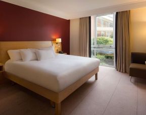 King room with natural light at Hilton Leicester.