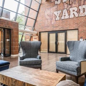 Lobby and lounge area at EnVision Hotel St. Paul South.