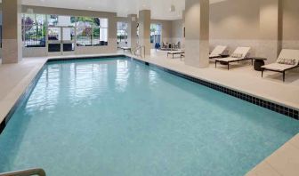 Indoor pool at Embassy Suites By Hilton San Rafael Marin County.
