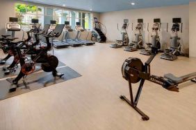 Fitness center at Embassy Suites By Hilton San Rafael Marin County.
