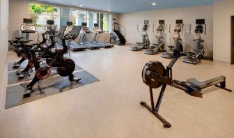 Fitness center at Embassy Suites By Hilton San Rafael Marin County.
