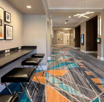 Coworking space ideal for digital nomads at Embassy Suites By Hilton San Rafael Marin County.
