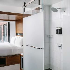 Day use room with private bathroom at Arlo SoHo.
