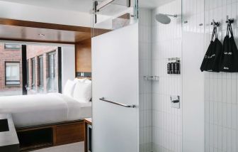 Day use room with private bathroom at Arlo SoHo.
