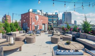 Rooftop bar at Arlo SoHo.
