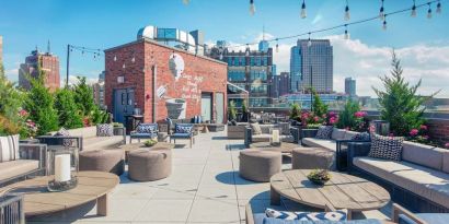 Rooftop bar at Arlo SoHo.
