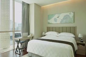 Day use room with work desk at Fraser Residence Menteng Jakarta.