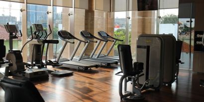 Fitness center at Fraser Residence Menteng Jakarta.