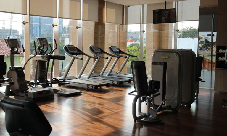 Fitness center at Fraser Residence Menteng Jakarta.