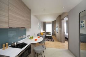 Day use room with in-room kitchen at Capri By Fraser Johor Bahru.