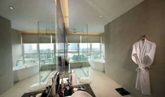 Relaxing guest bathroom at Capri By Fraser Johor Bahru.