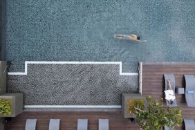 Beautiful outdoor pool at Capri By Fraser Johor Bahru.