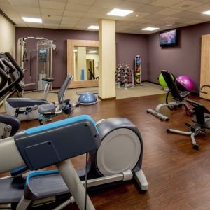 Fitness center available at DoubleTree By Hilton Milan.