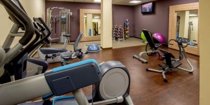 Fitness center available at DoubleTree By Hilton Milan.