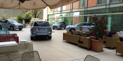 Parking available at DoubleTree By Hilton Milan.