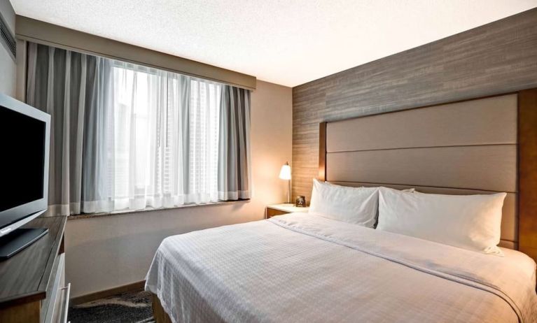 Day use room with TV at Homewood Suites By Hilton Chicago-Downtown.