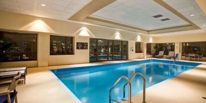 Large indoor pool at Homewood Suites By Hilton Chicago-Downtown.