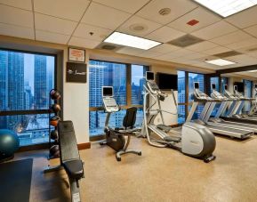 Gym available at Homewood Suites By Hilton Chicago-Downtown.