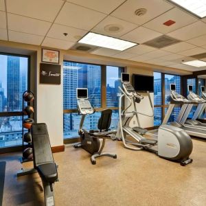 Gym available at Homewood Suites By Hilton Chicago-Downtown.