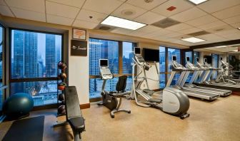 Gym available at Homewood Suites By Hilton Chicago-Downtown.