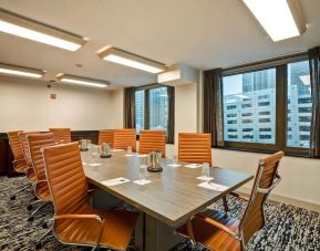 Professional meeting room at Homewood Suites By Hilton Chicago-Downtown.