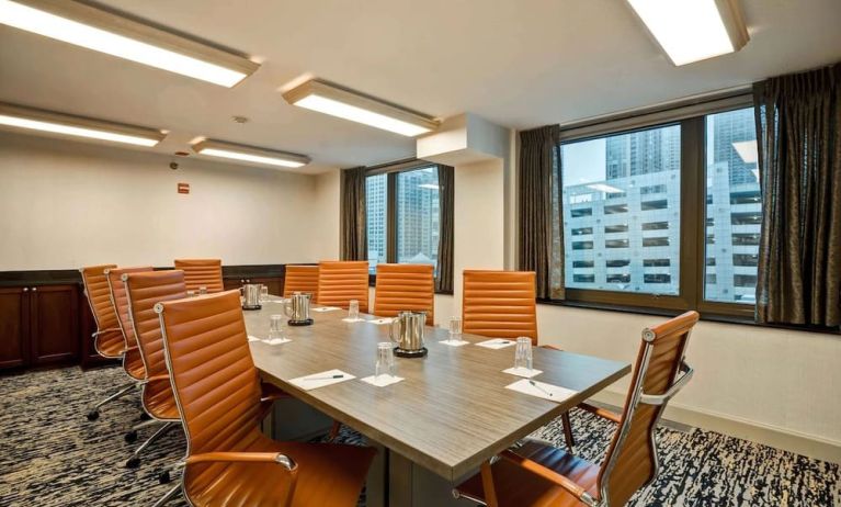 Professional meeting room at Homewood Suites By Hilton Chicago-Downtown.