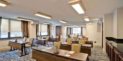 Professional conference room at Homewood Suites By Hilton Chicago-Downtown.