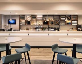 Bar and lounge area at Hampton By Hilton London Stansted Airport.