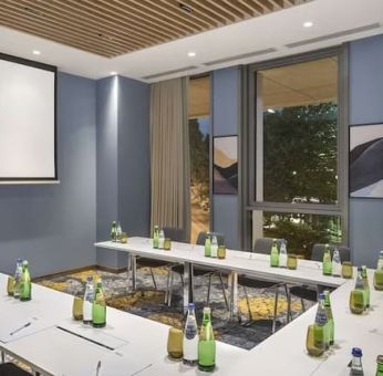 Professional meeting room at Hilton Garden Inn Tbilisi Riverview.