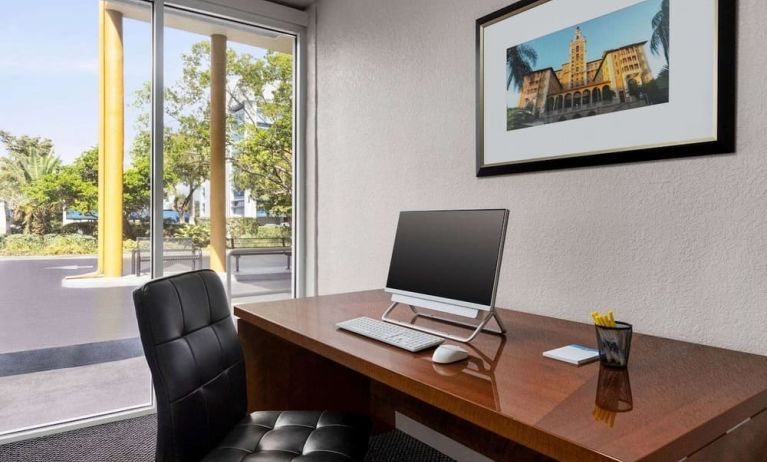 Business center at Days Inn Miami International Airport,