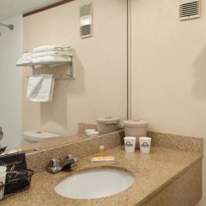 Private guest bathroom at Days Inn Miami International Airport,