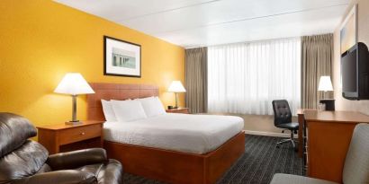 Spacious king room with work desk at Days Inn Miami International Airport,