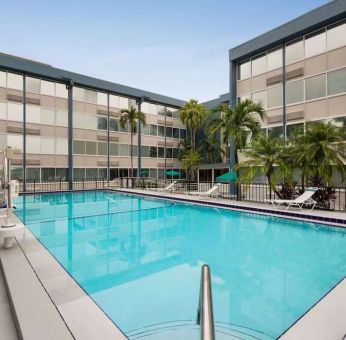 Beautiful outdoor pool at Days Inn Miami International Airport,