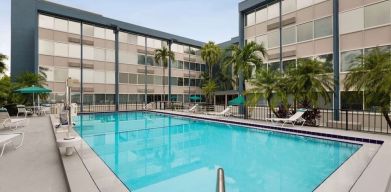 Beautiful outdoor pool at Days Inn Miami International Airport,