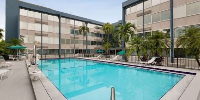 Beautiful outdoor pool at Days Inn Miami International Airport,