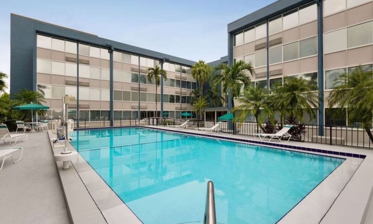 Beautiful outdoor pool at Days Inn Miami International Airport,